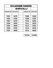 Sulakshmi  Shrivalli 7200 Series